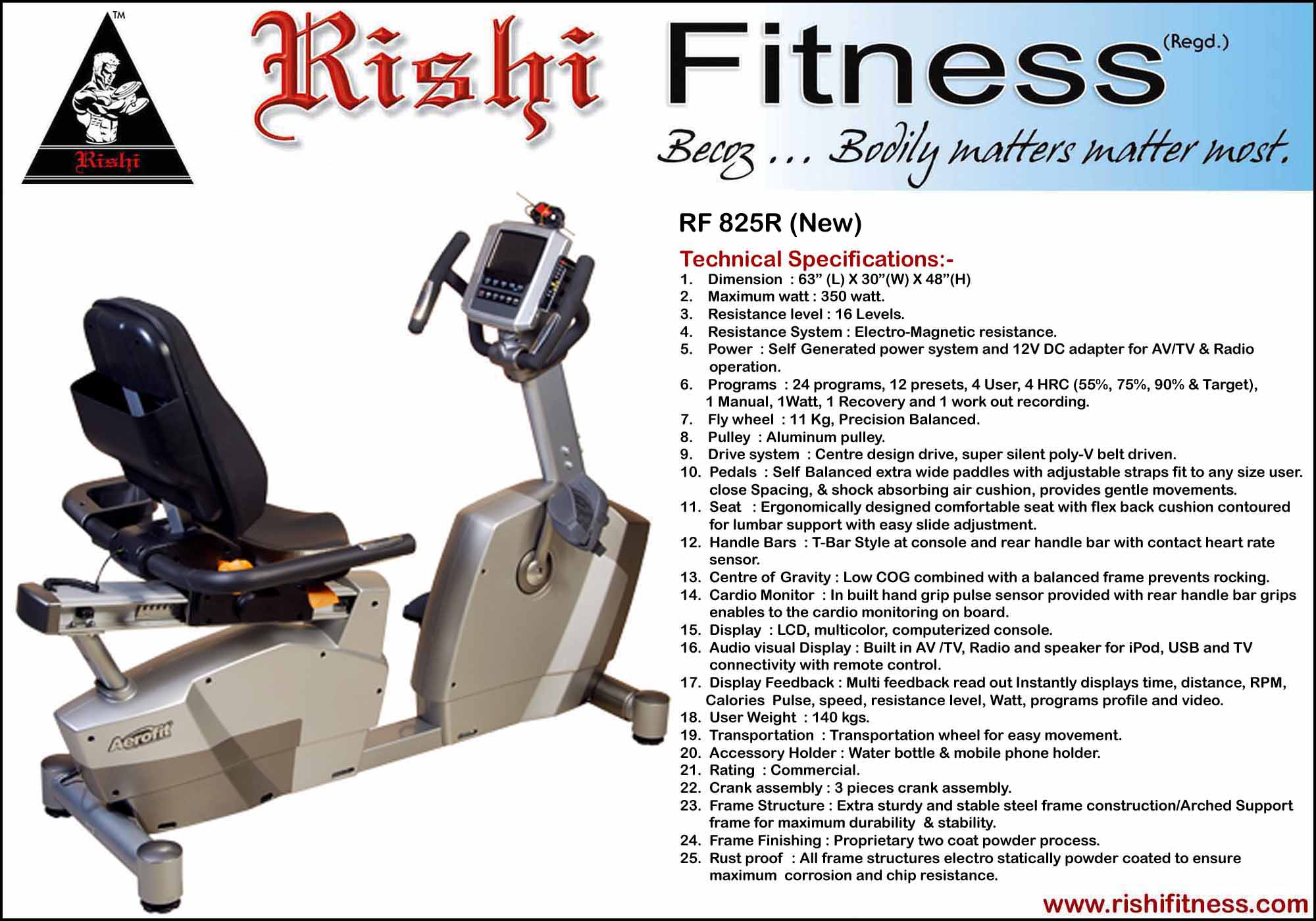 Manufacturers Exporters and Wholesale Suppliers of Commercial Recumbent Bike JODHPUR Rajasthan